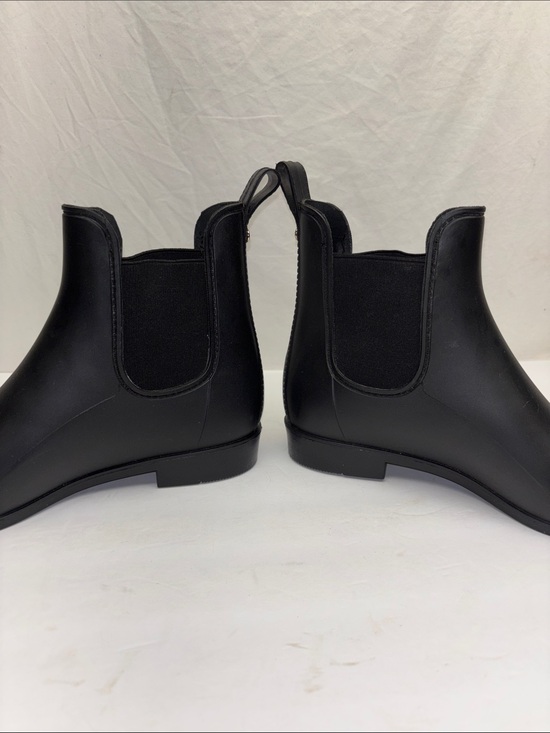 Banana Republic Black Slip-On Chelsea Rain Boots, SZ 10 M, 1(BA)